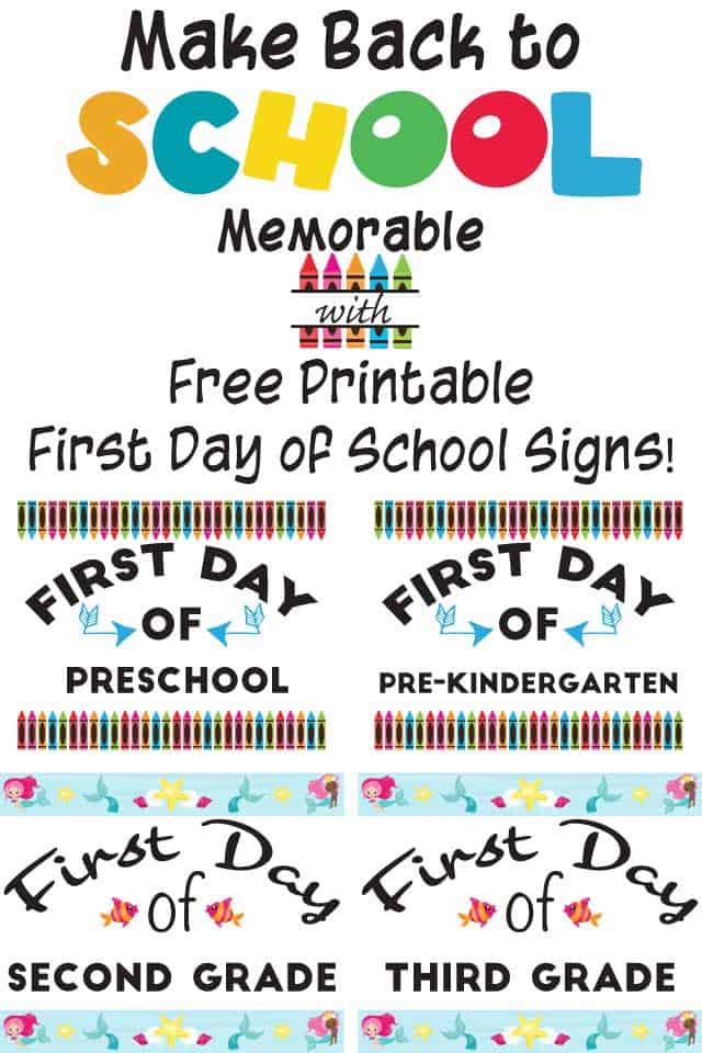 50 Printable First Day Of Kindergarten 10