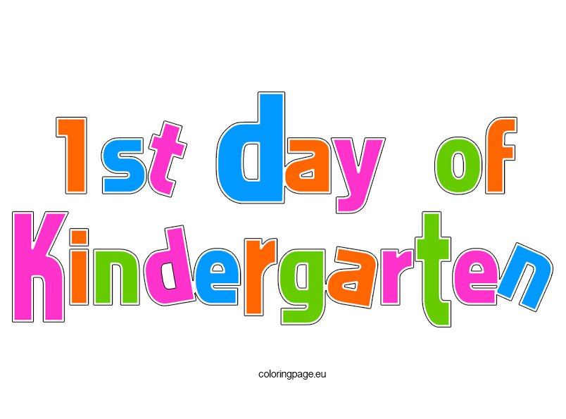 50 Printable First Day Of Kindergarten 11