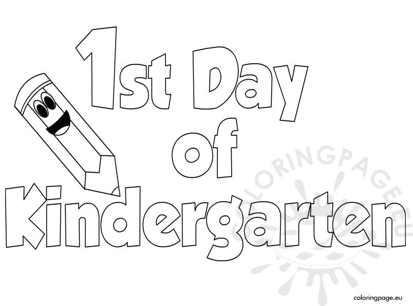 50 Printable First Day Of Kindergarten 32