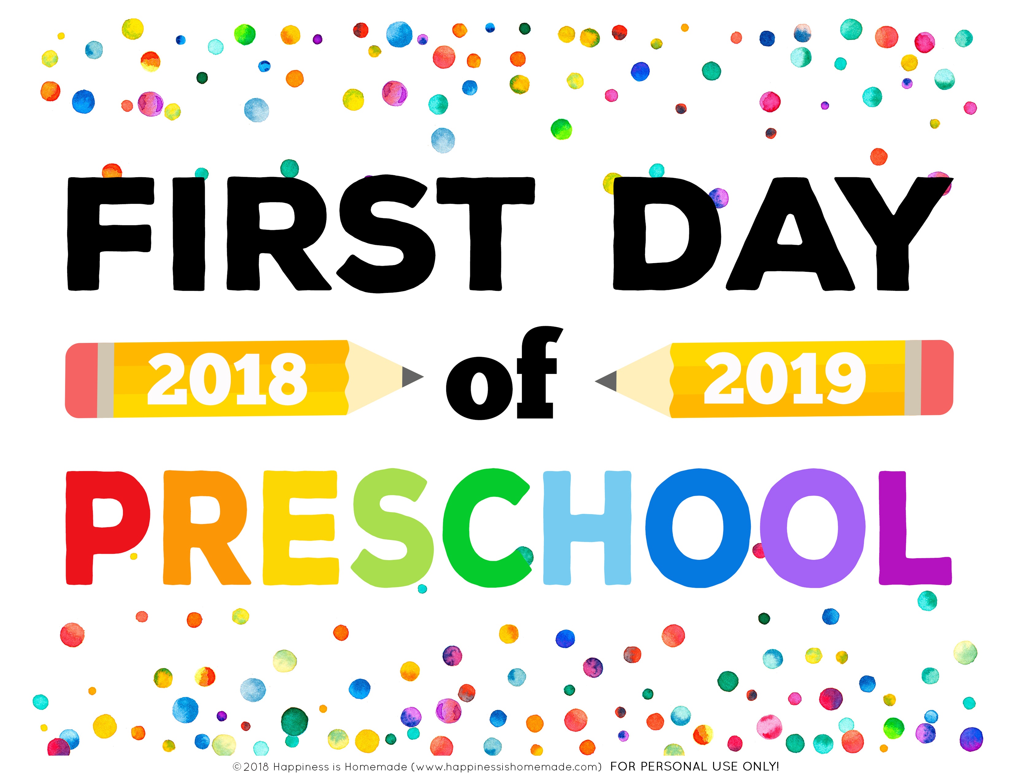 50 Printable First Day Of Kindergarten 40