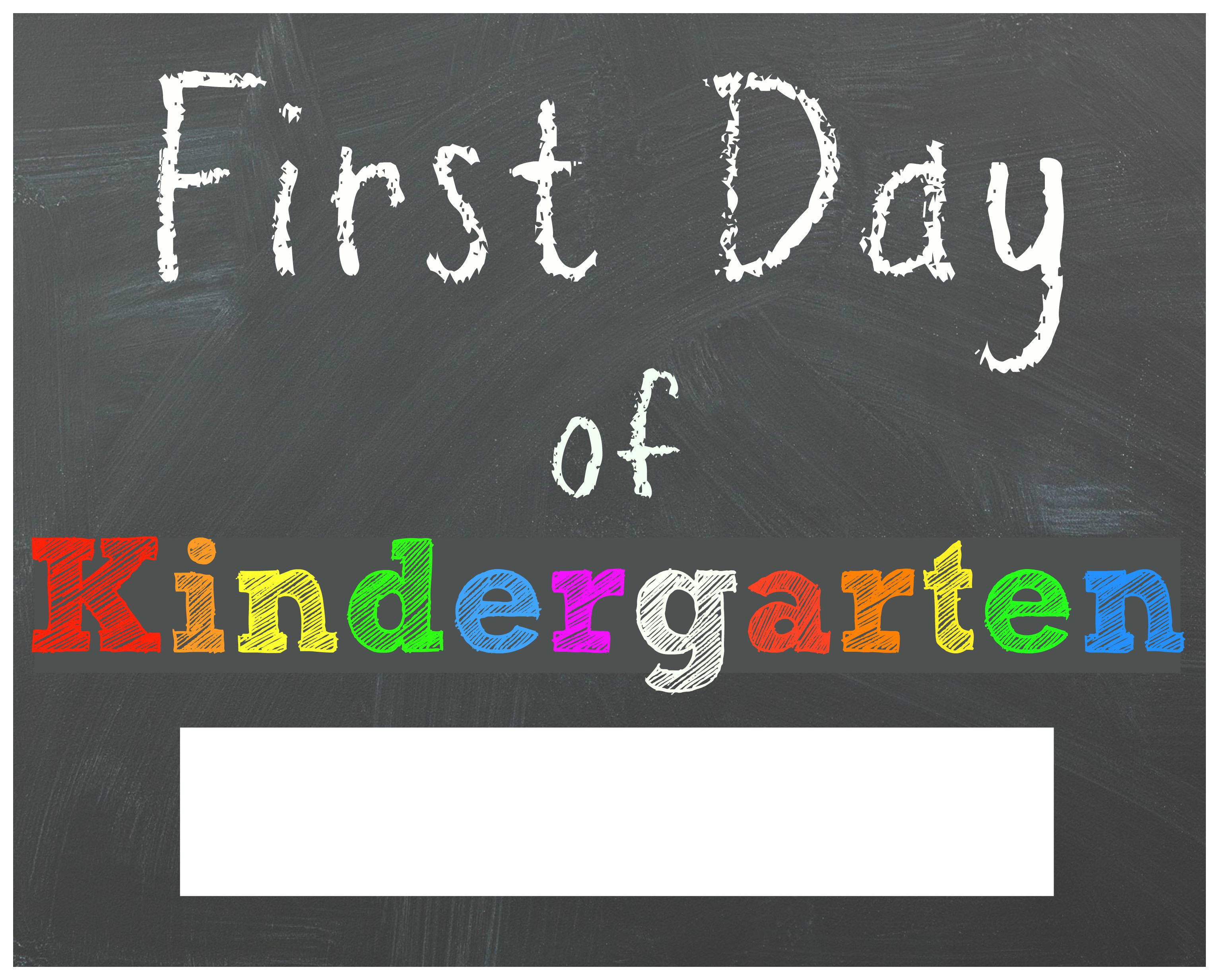 50 Printable First Day Of Kindergarten 60