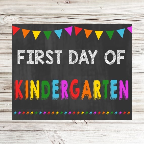 50 Printable First Day Of Kindergarten 8