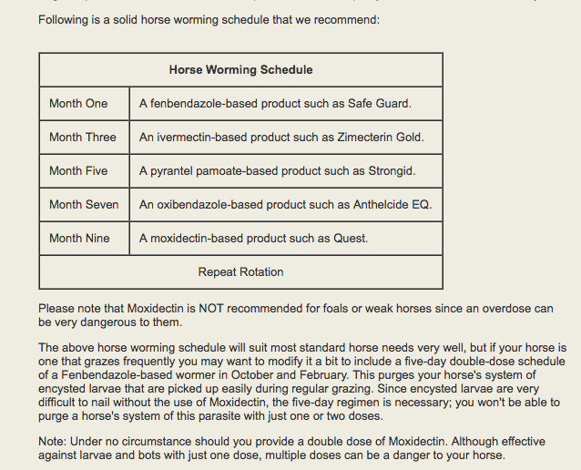 50 Printable Horse Worming Schedule 26