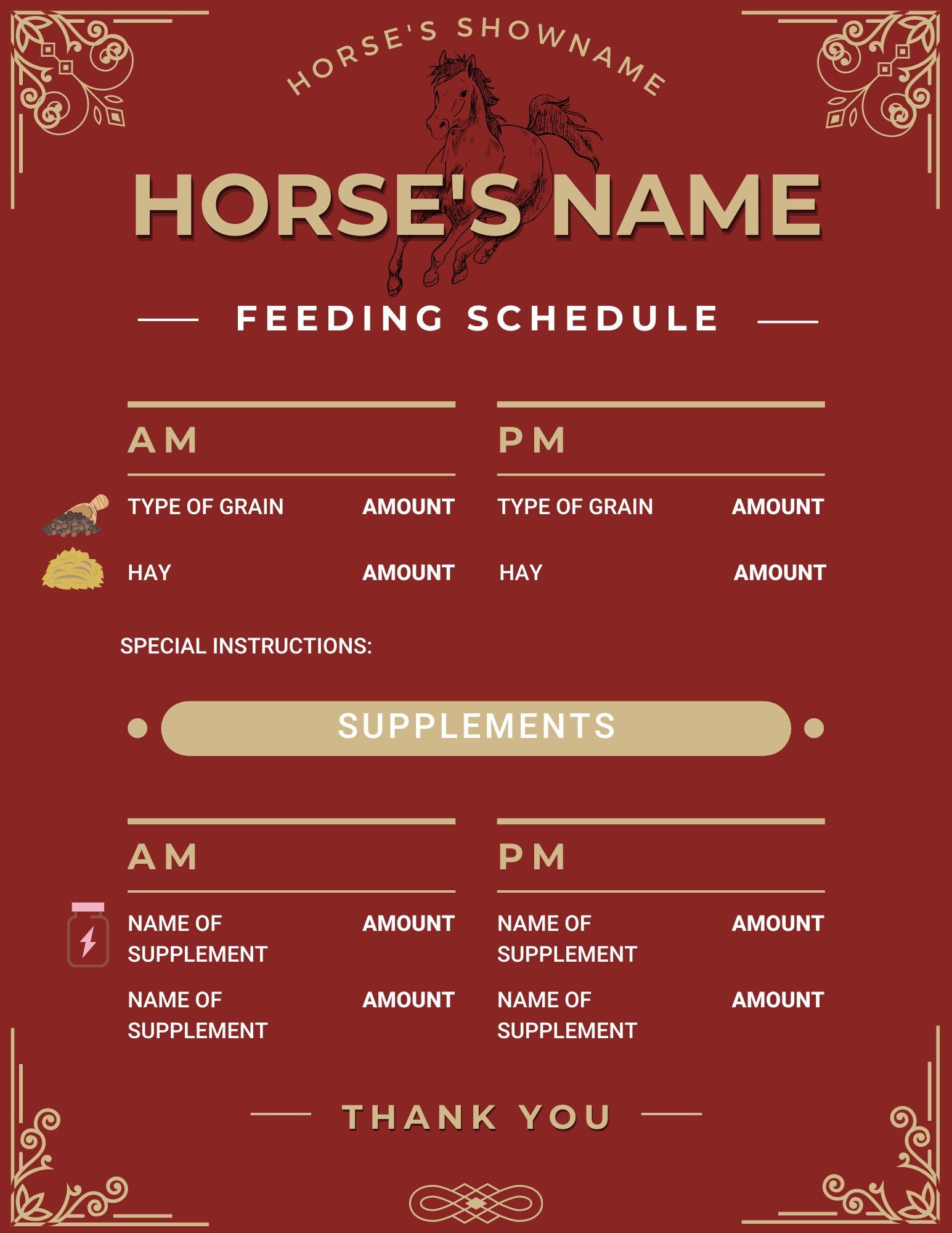 50 Printable Horse Worming Schedule 56