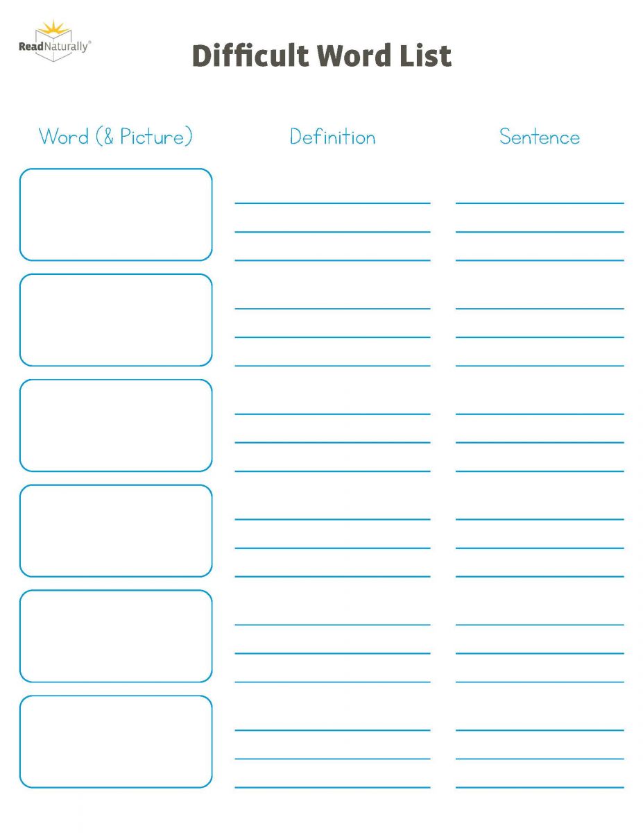 50 Read Naturally Free Printables 24