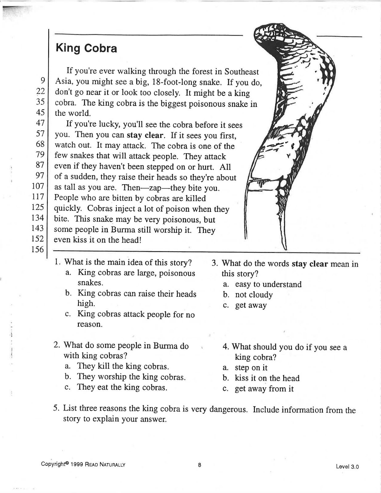 50 Read Naturally Free Printables 47