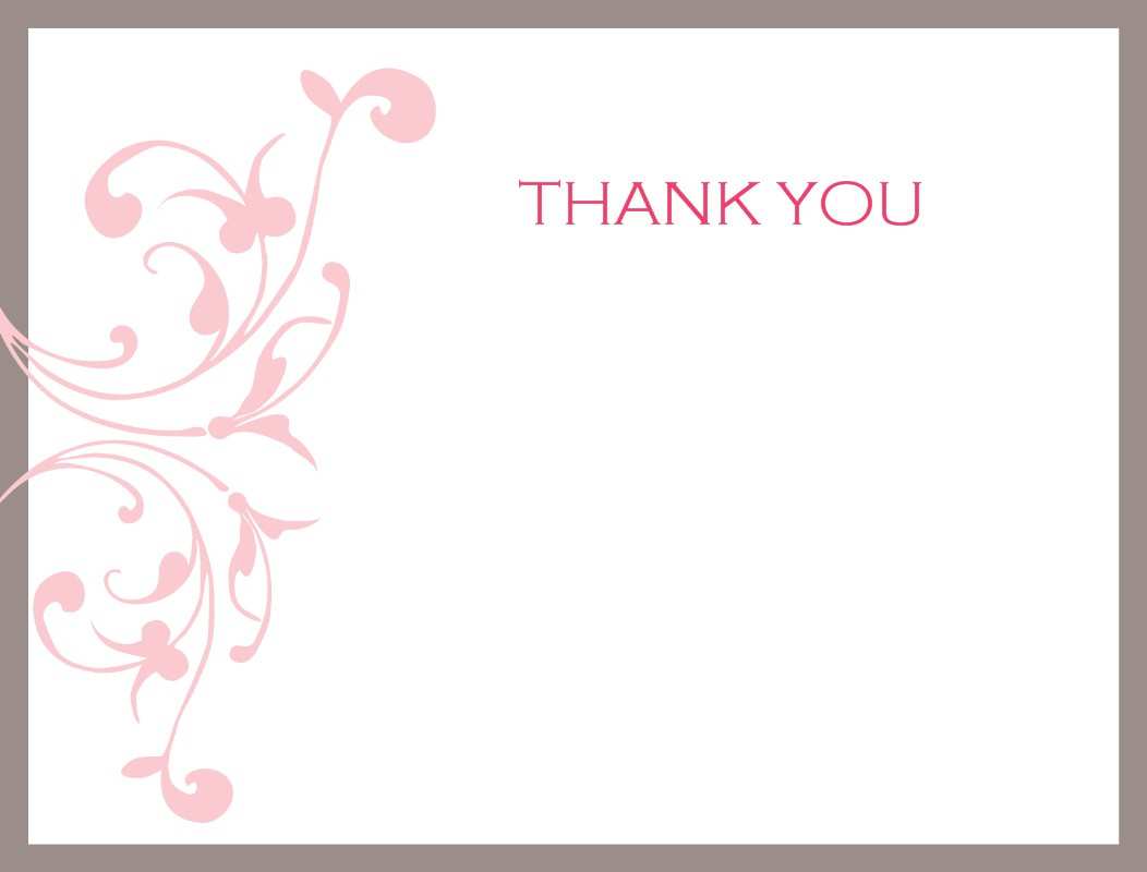 50 Thank You Card Template Printable 12