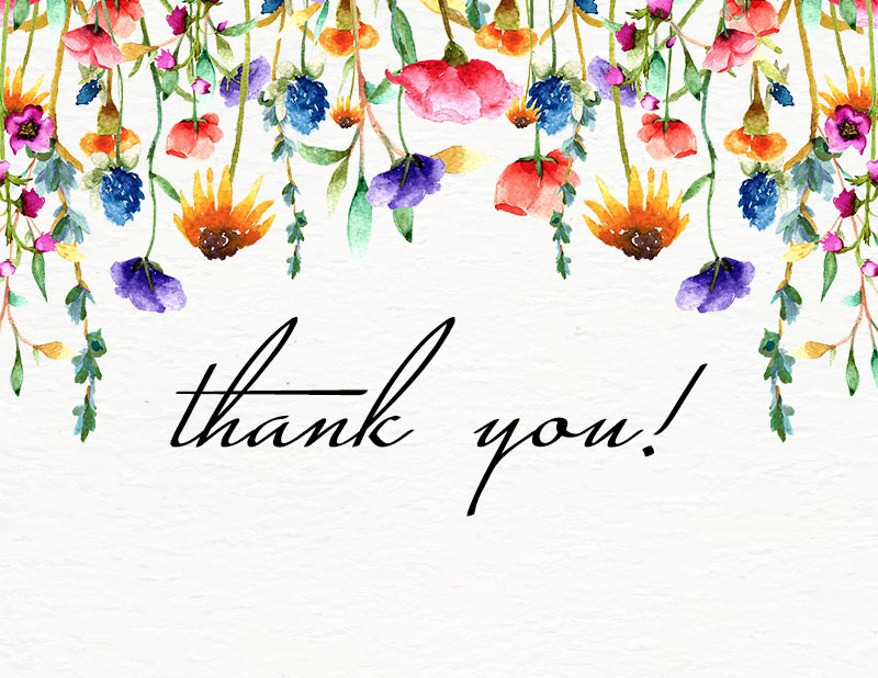 50 Thank You Card Template Printable 13