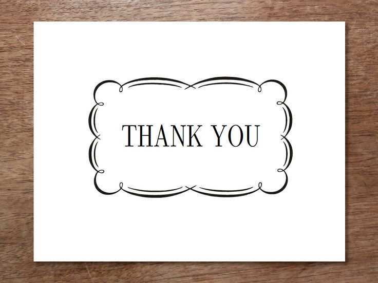 50 Thank You Card Template Printable 24