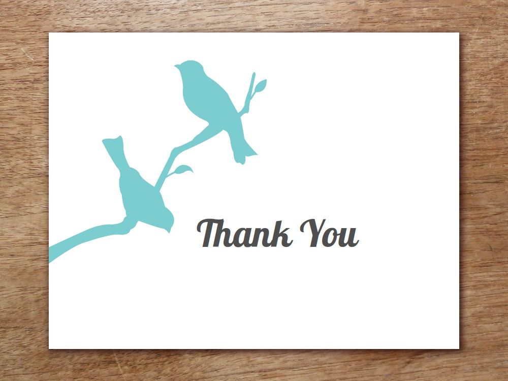 50 Thank You Card Template Printable 29