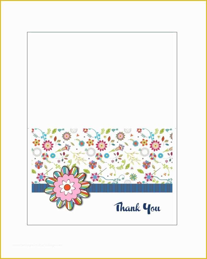 50 Thank You Card Template Printable 32