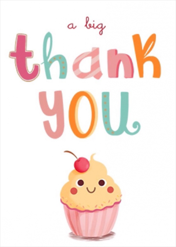 50 Thank You Card Template Printable 37