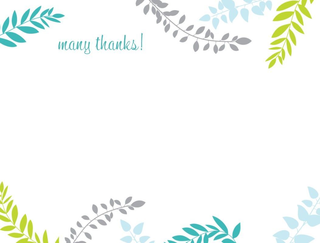 50 Thank You Card Template Printable 42