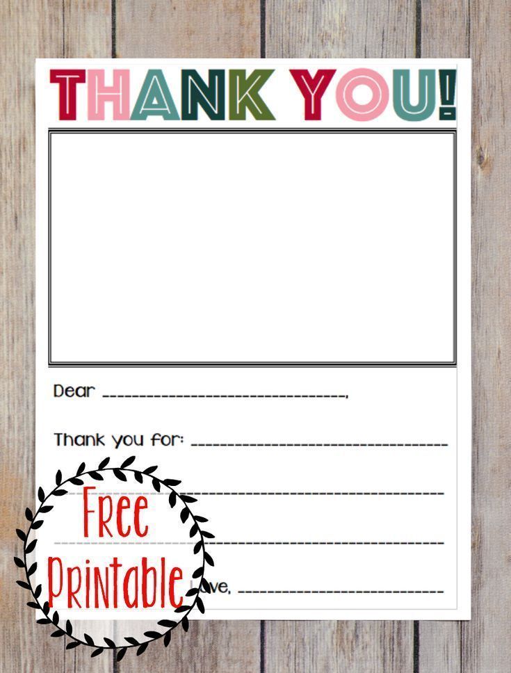 50 Thank You Card Template Printable 43