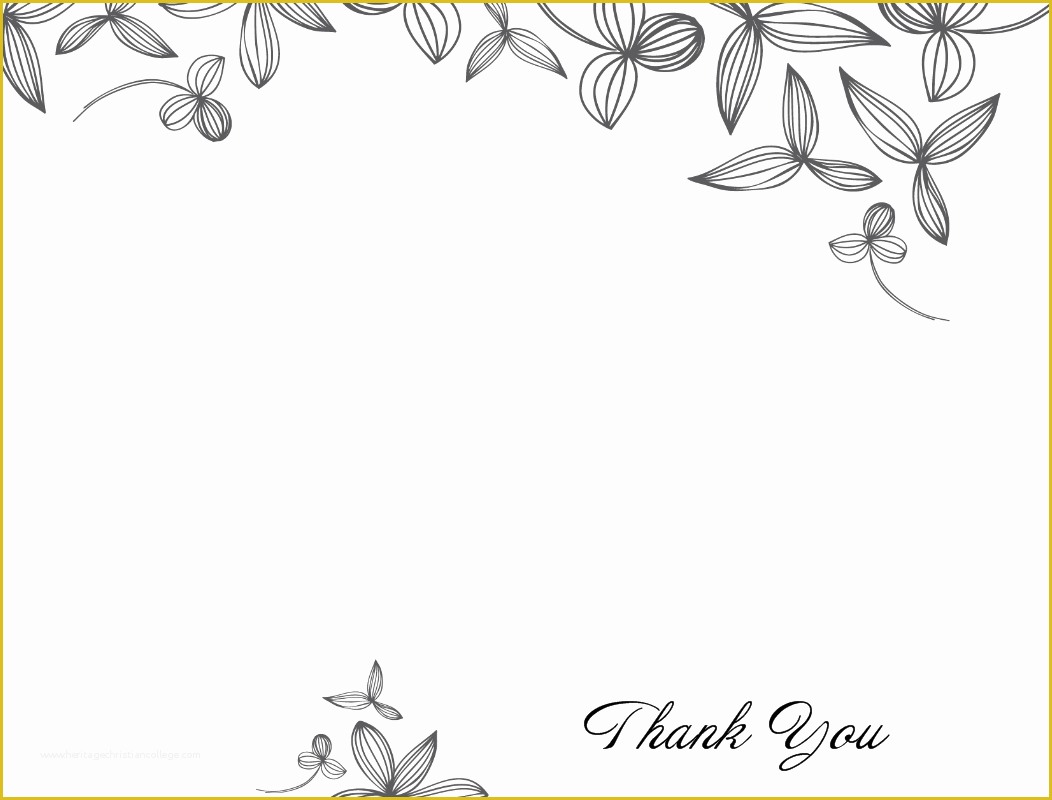 50 Thank You Card Template Printable 47