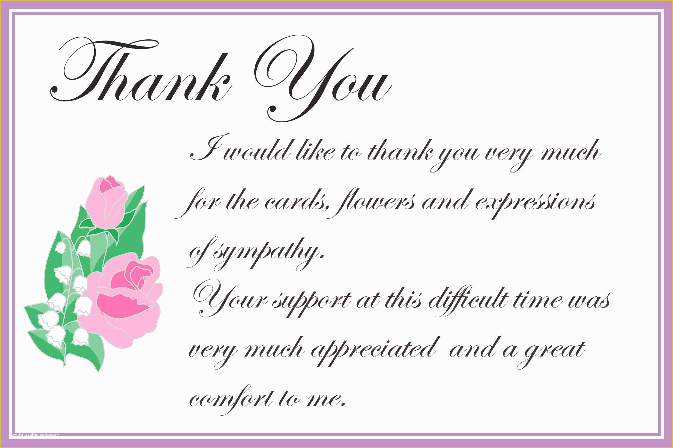 50 Thank You Card Template Printable 49