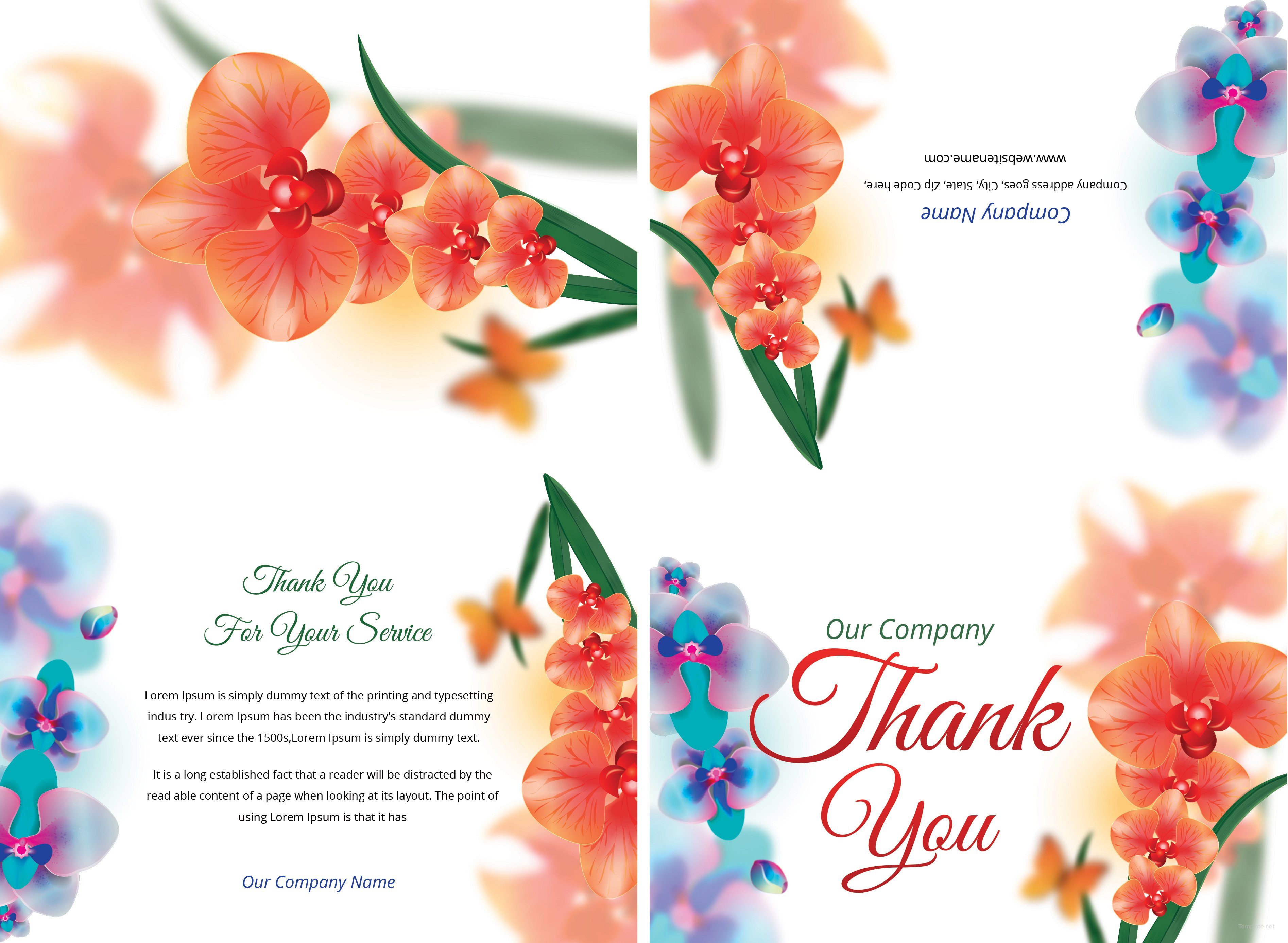 50 Thank You Card Template Printable 53