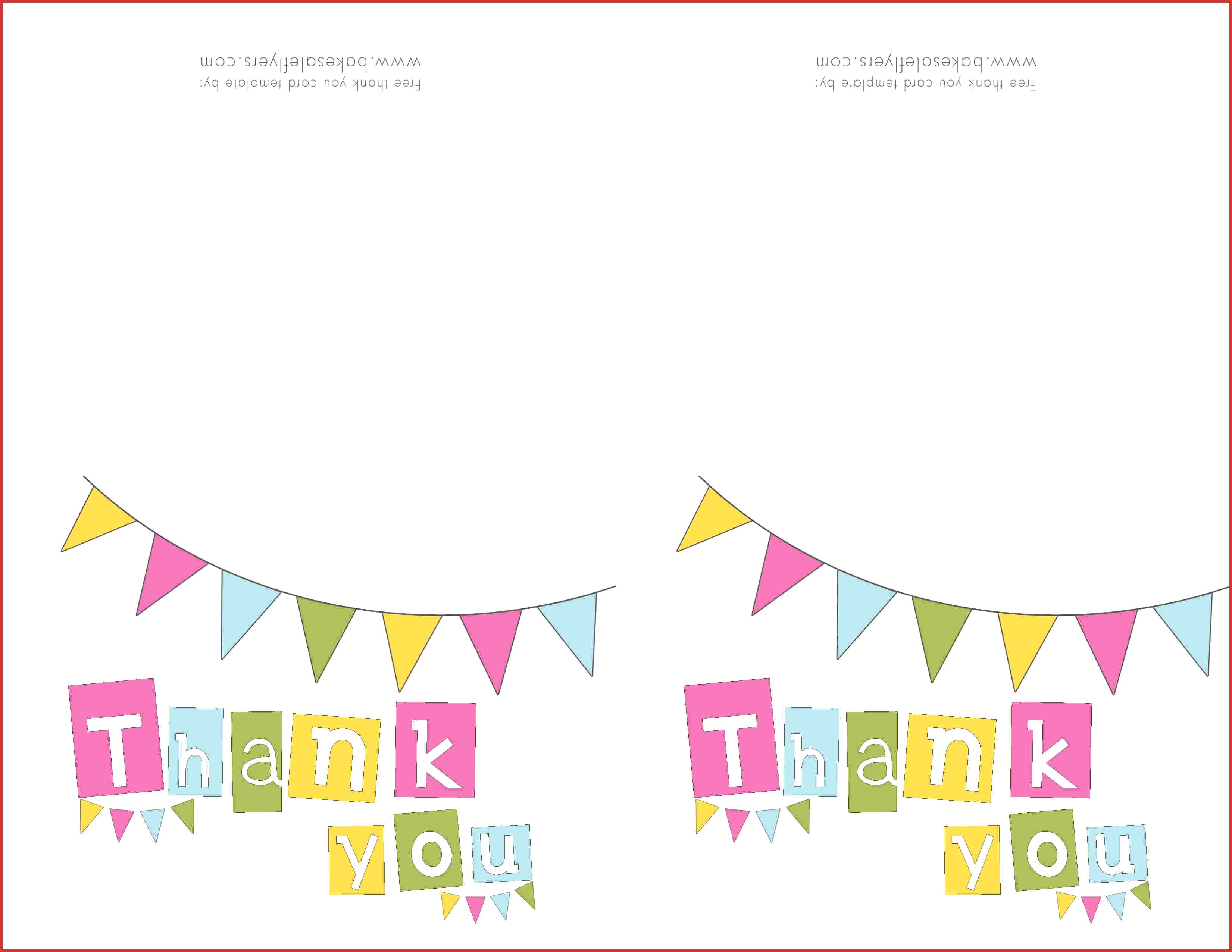 50 Thank You Card Template Printable 54