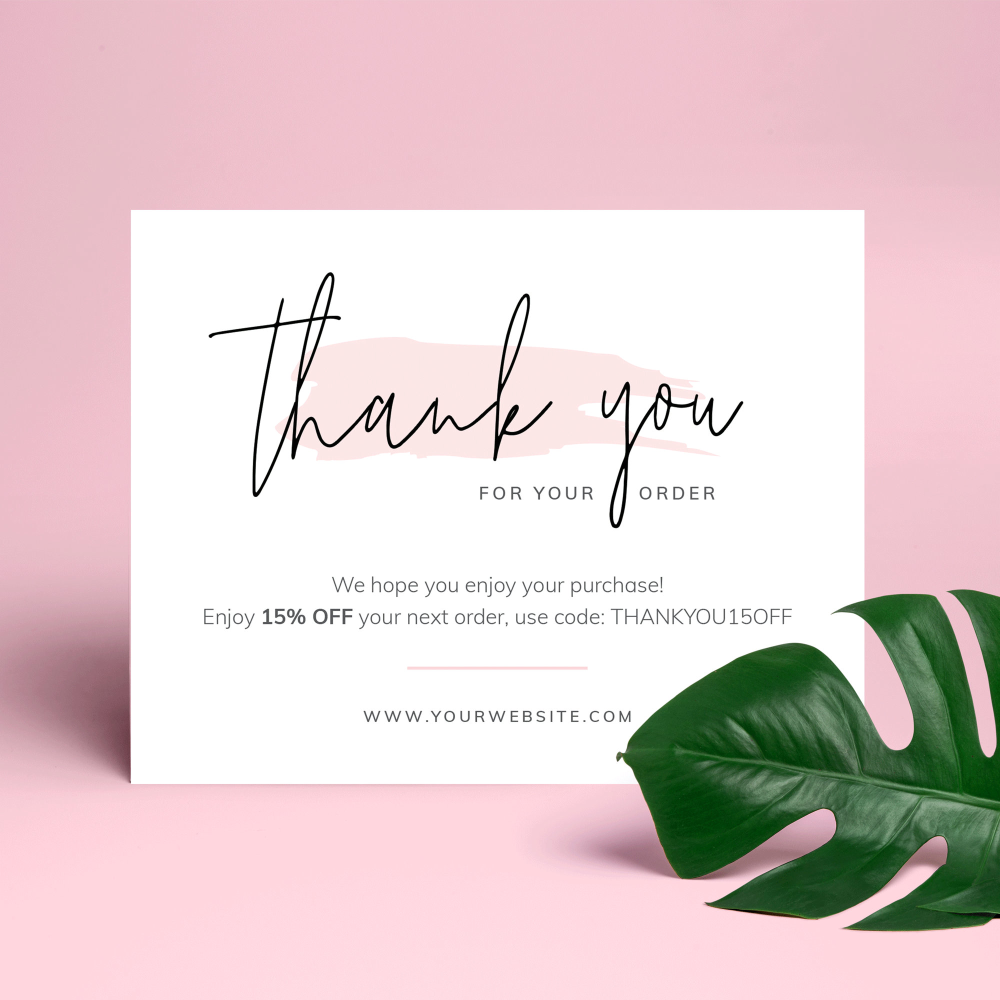 50 Thank You Card Template Printable 56