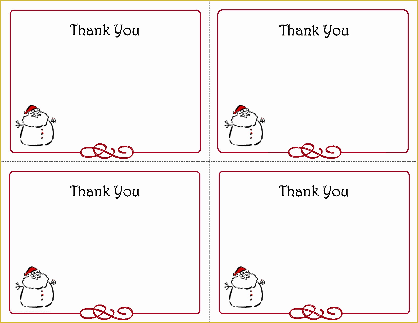 50 Thank You Card Template Printable 59