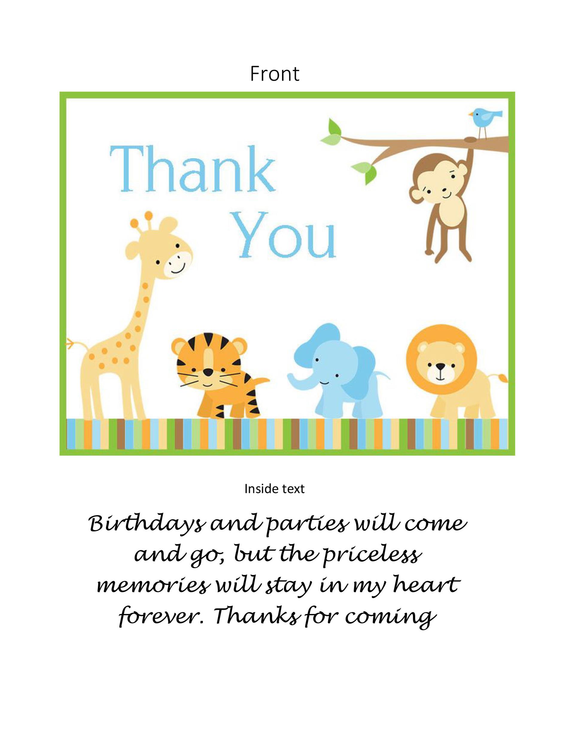 50 Thank You Card Template Printable 67