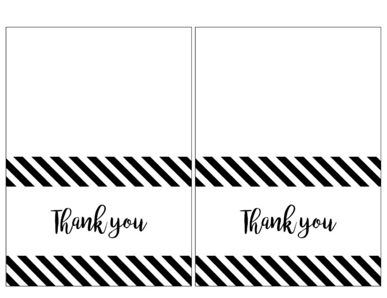 50 Thank You Card Template Printable 9