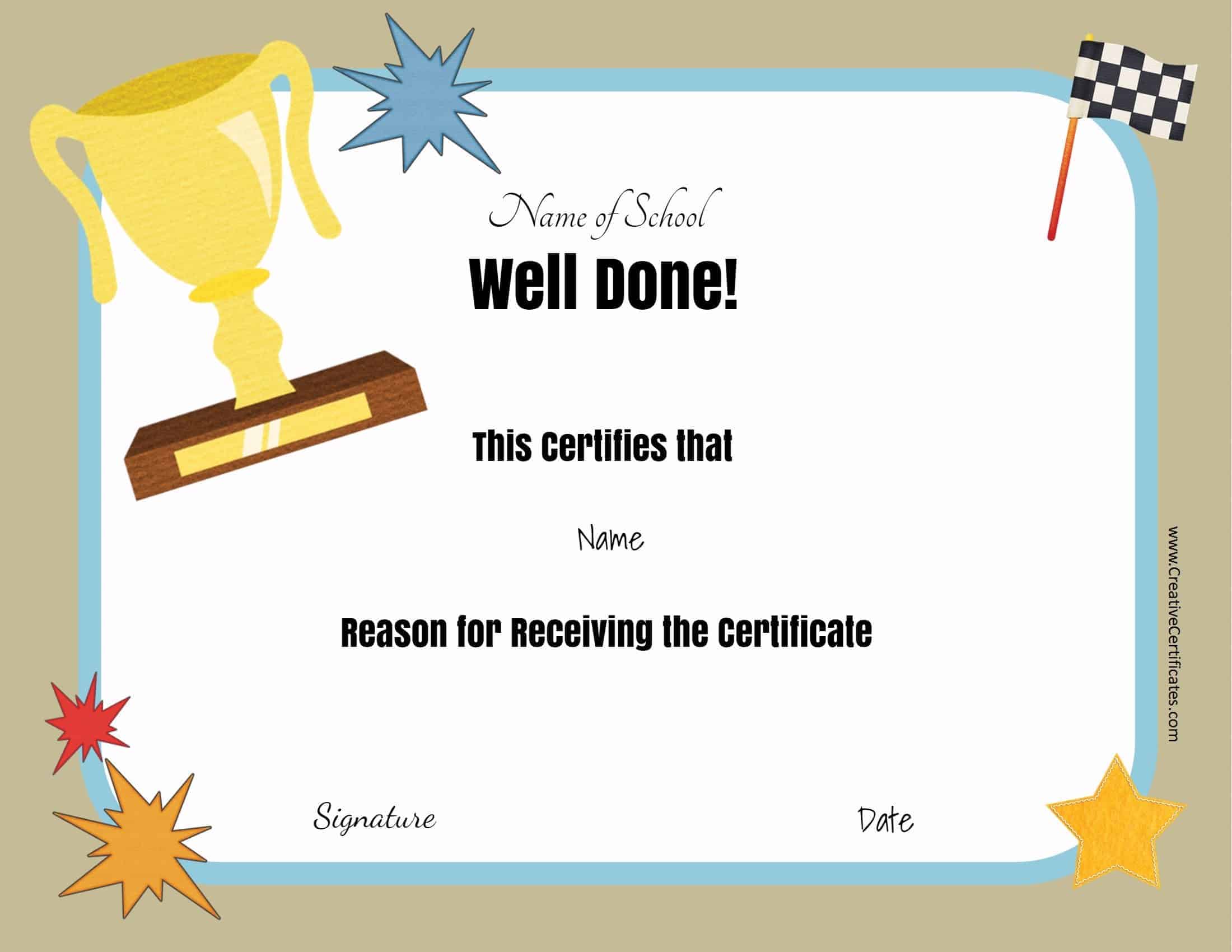 55 Free Printable Award Certificate 16
