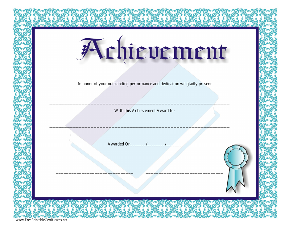 55 Free Printable Award Certificate 19