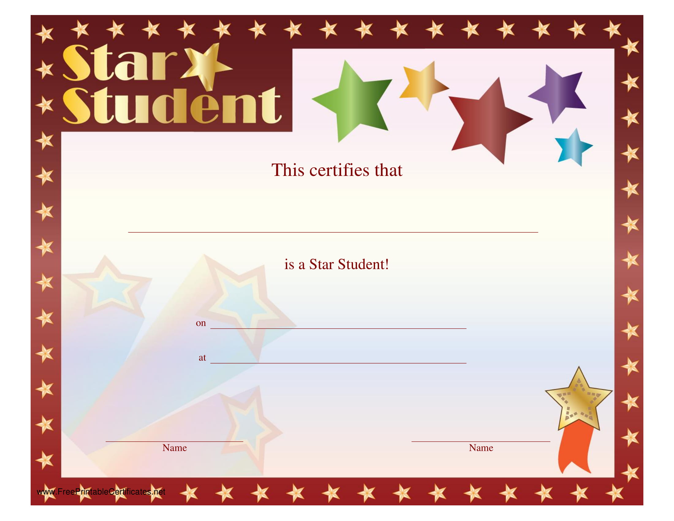 55 Free Printable Award Certificate 23