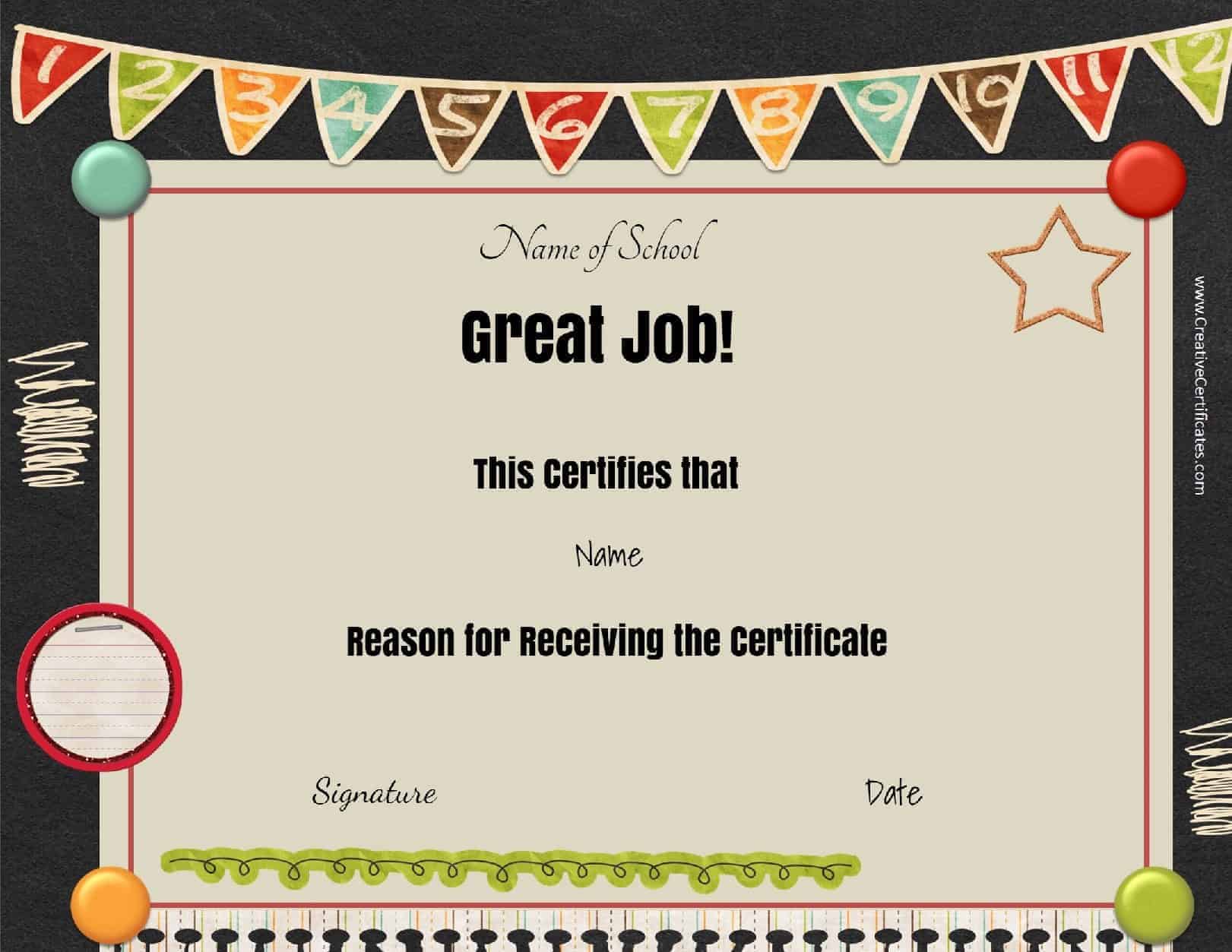55 Free Printable Award Certificate 24