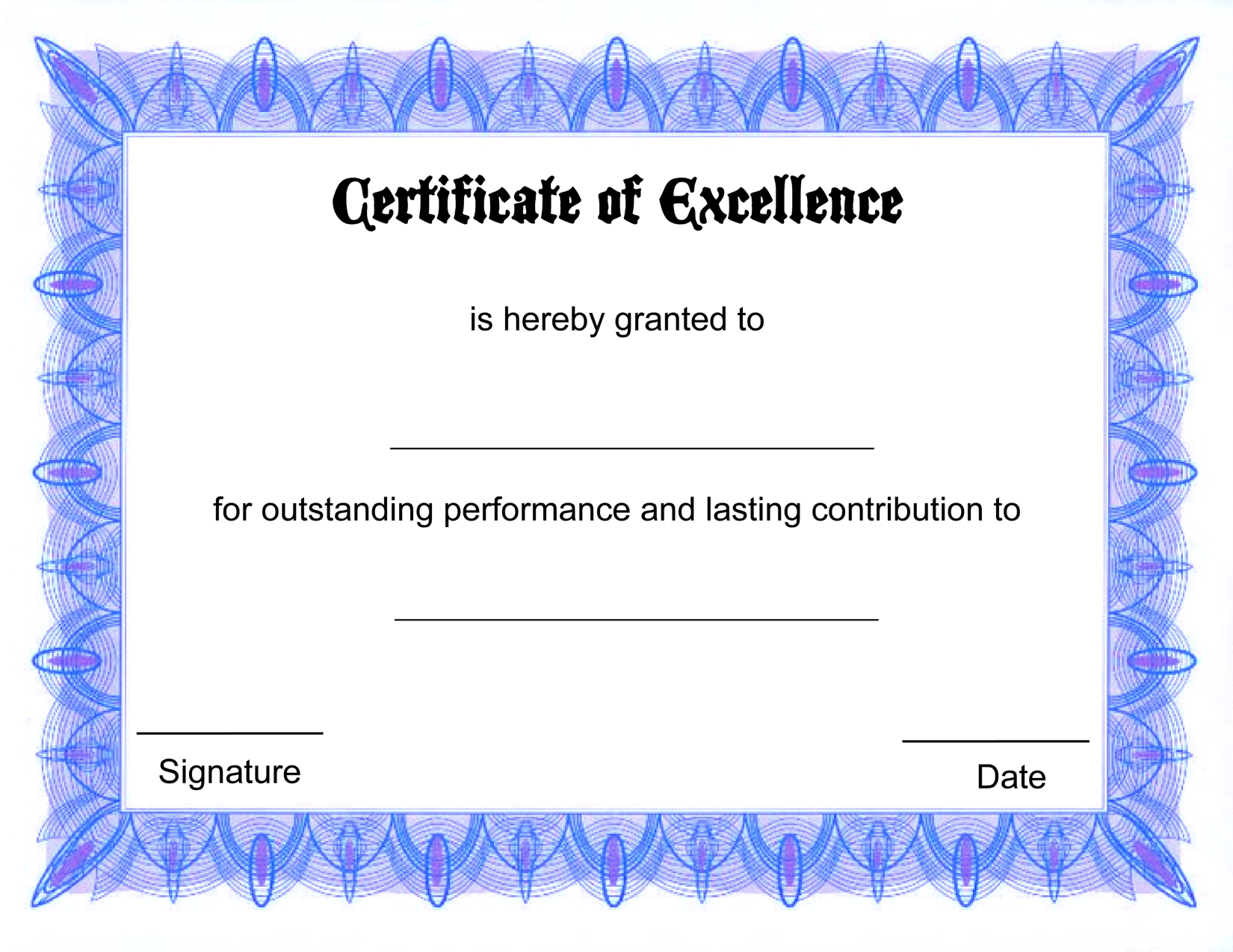 55 Free Printable Award Certificate 27