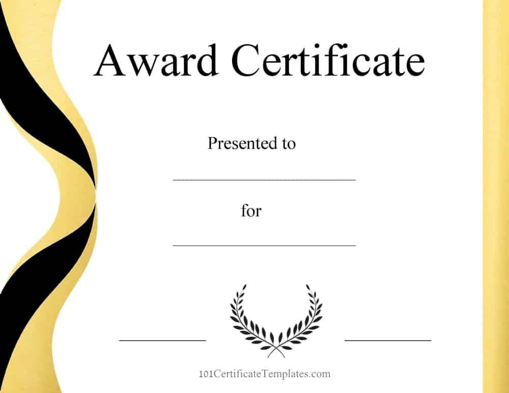 55 Free Printable Award Certificate 42