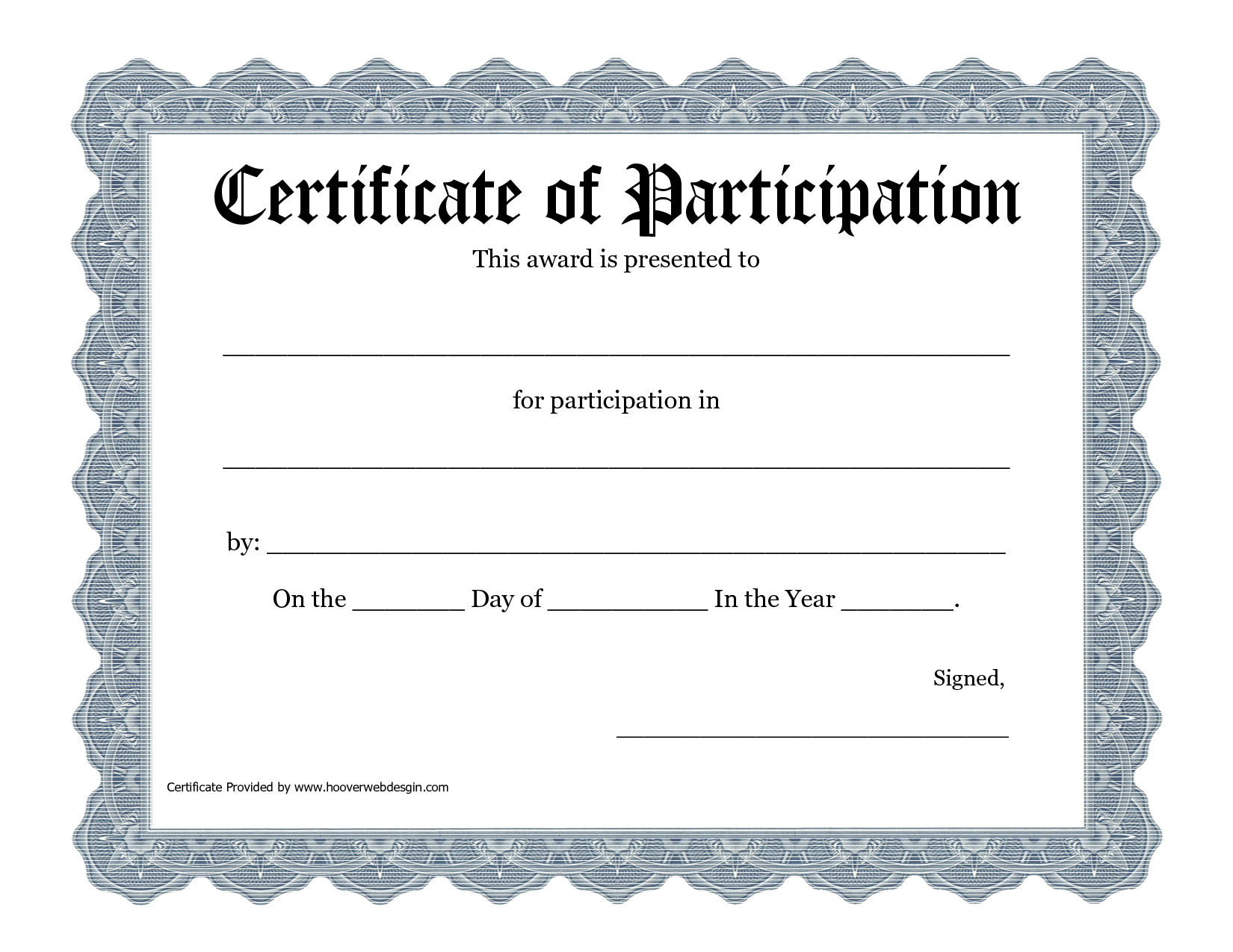 55 Free Printable Award Certificate 43
