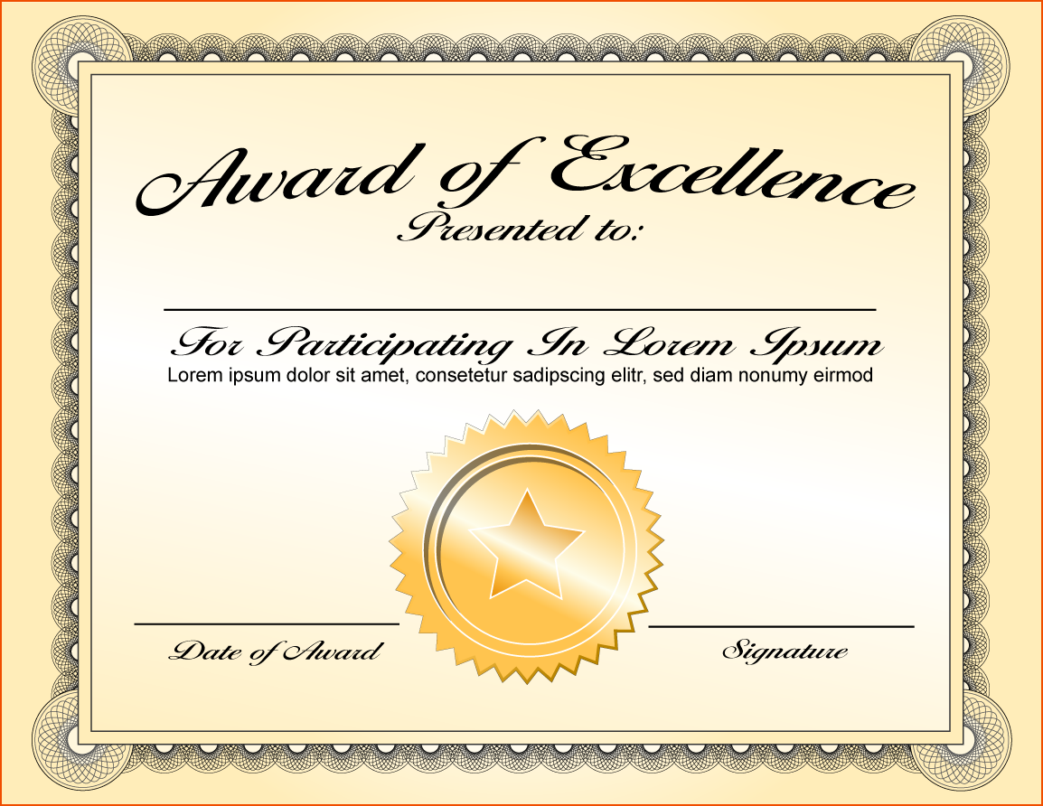 55 Free Printable Award Certificate 45