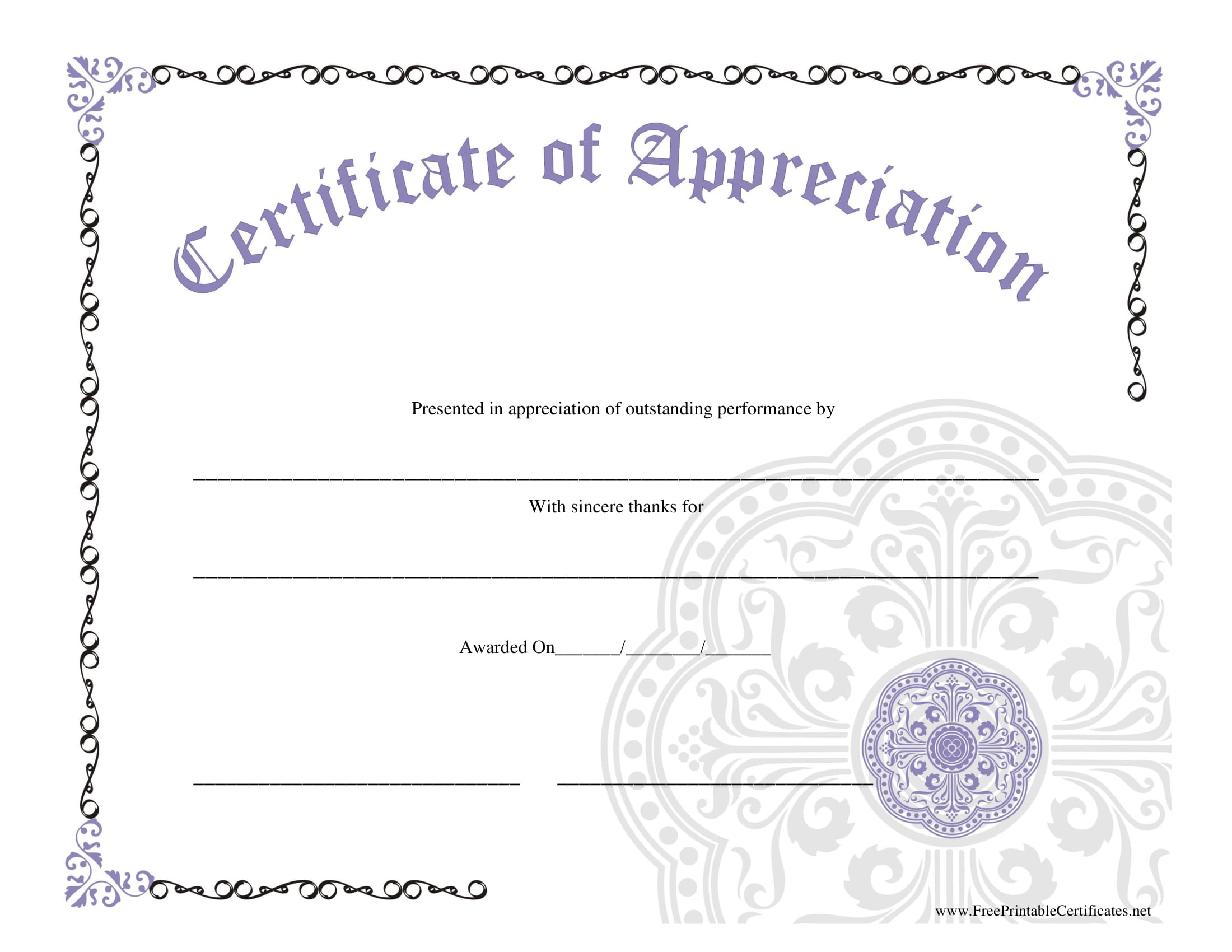 55 Free Printable Award Certificate 56