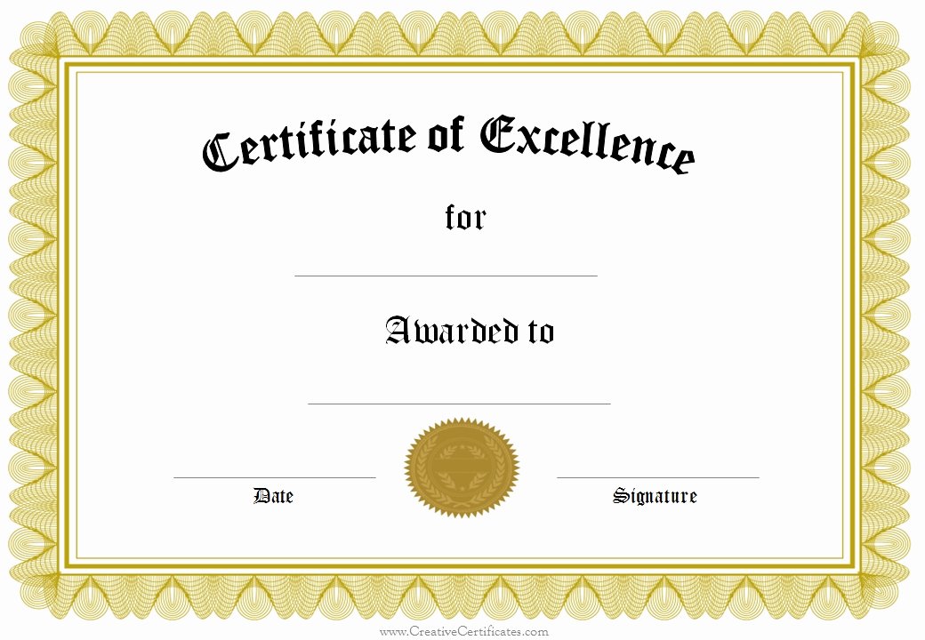 55 Free Printable Award Certificate 62