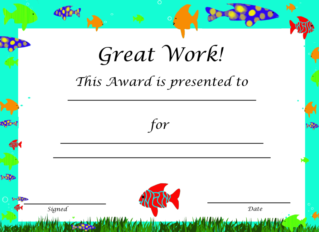 55 Free Printable Award Certificate 64