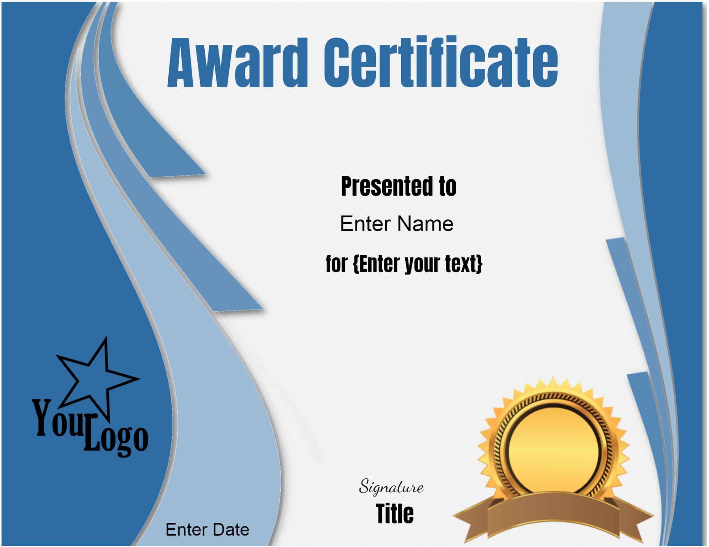55 Free Printable Award Certificate 68