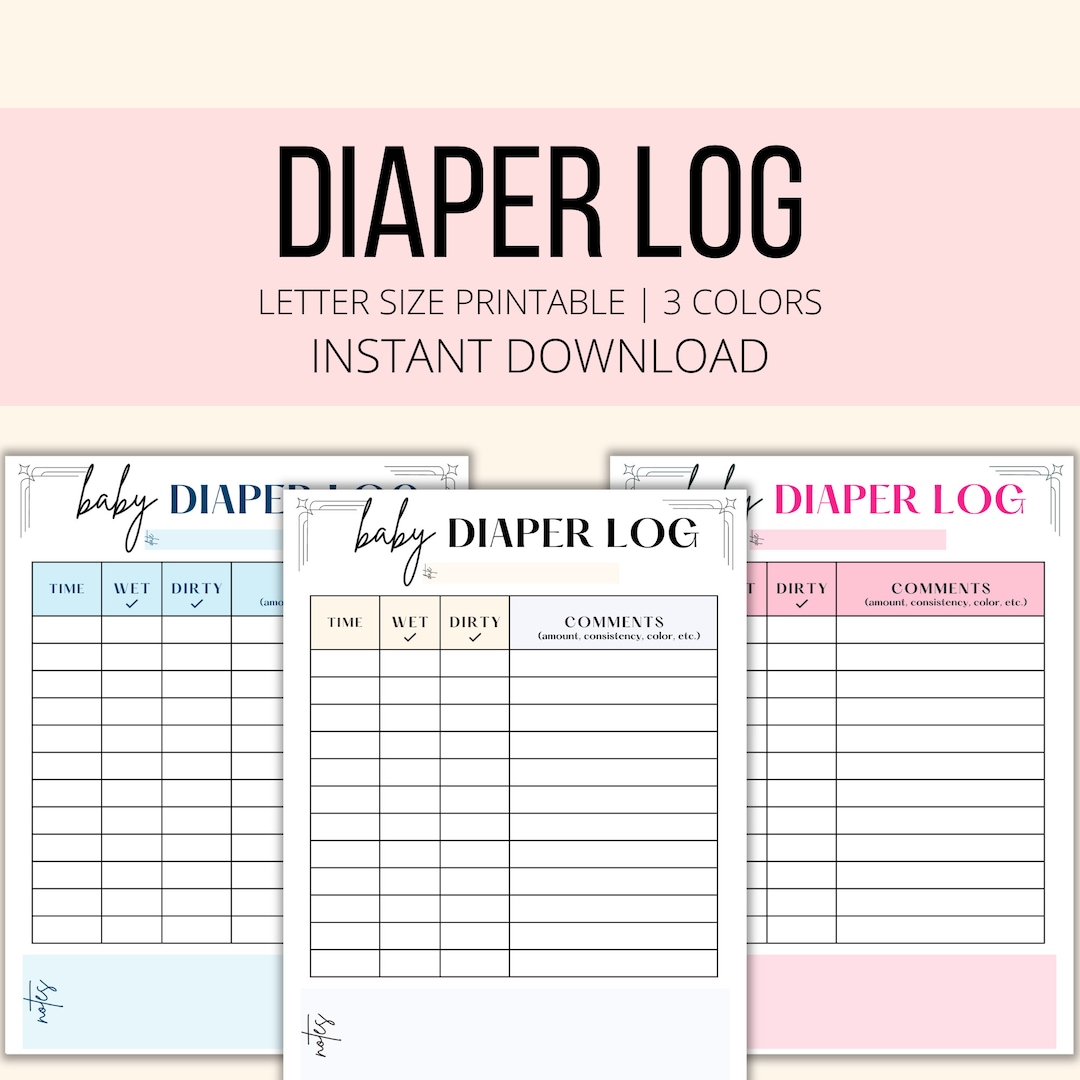 55 Free Printable Diaper Log 10