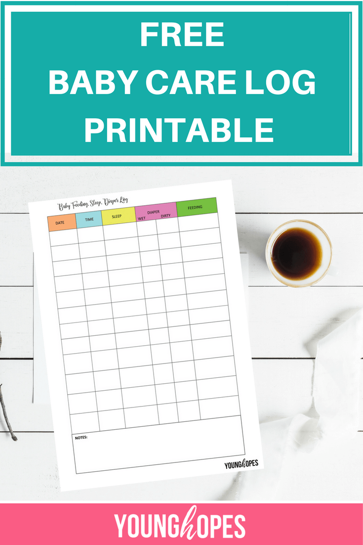 55 Free Printable Diaper Log 20