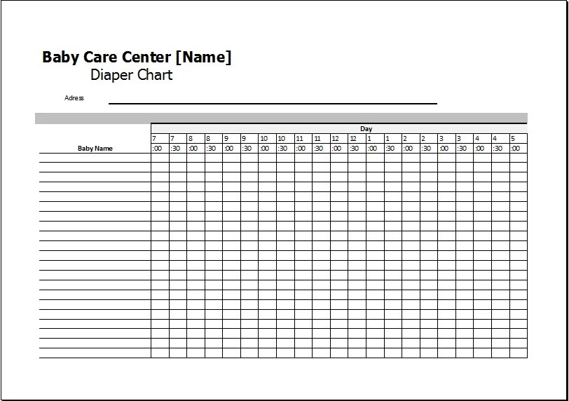 55 Free Printable Diaper Log 48