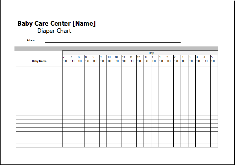 55 Free Printable Diaper Log 9