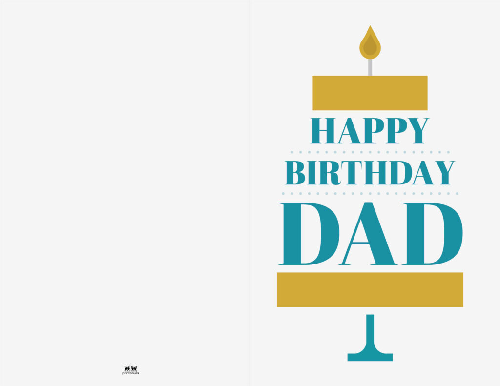 55 Happy Birthday Dad Card Printable 12
