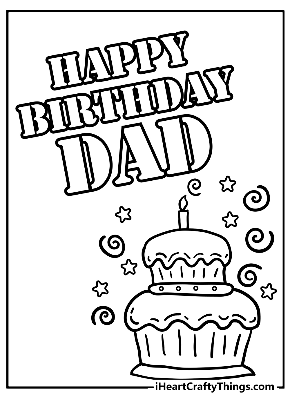 55 Happy Birthday Dad Card Printable 26