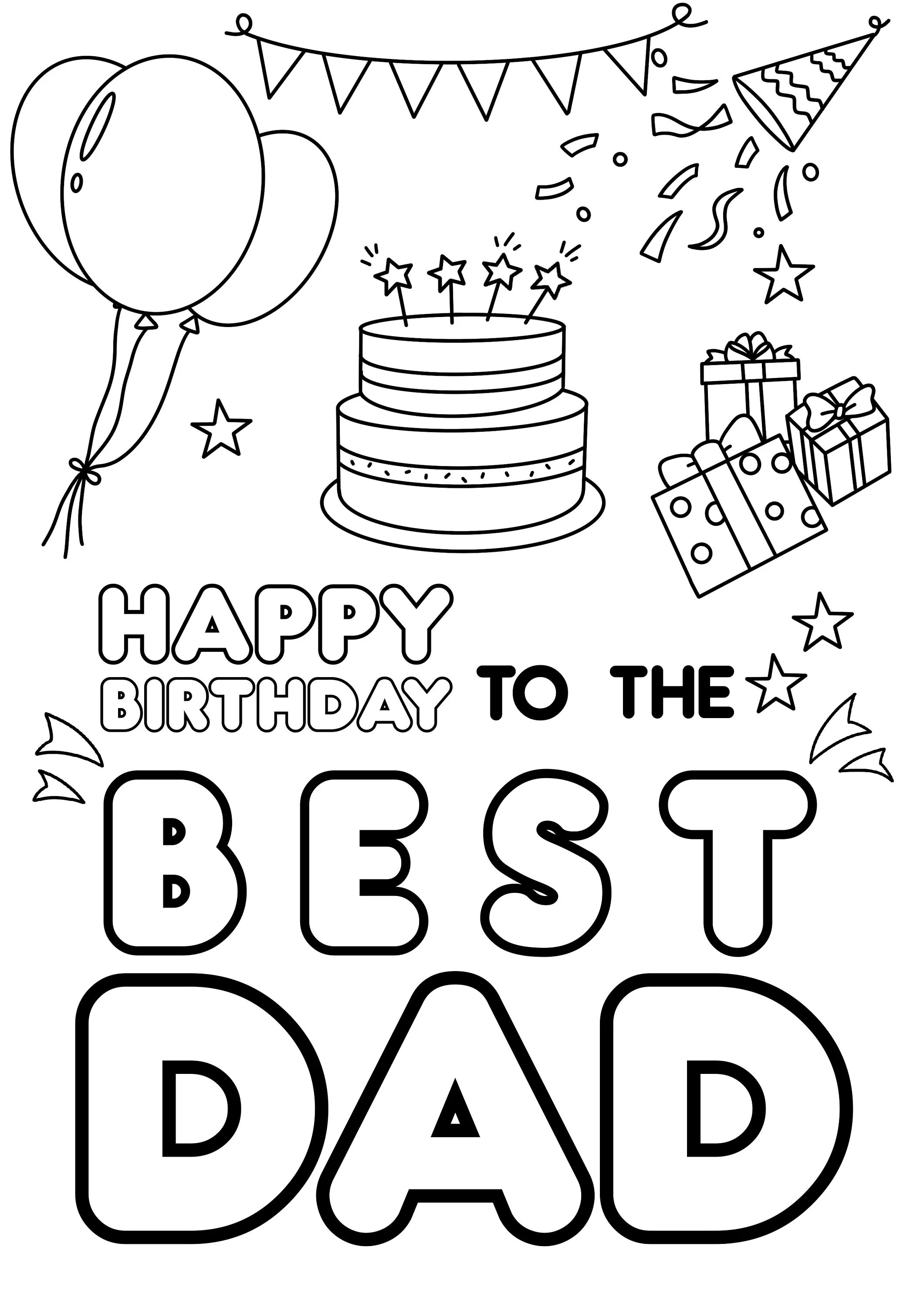 55 Happy Birthday Dad Card Printable 53