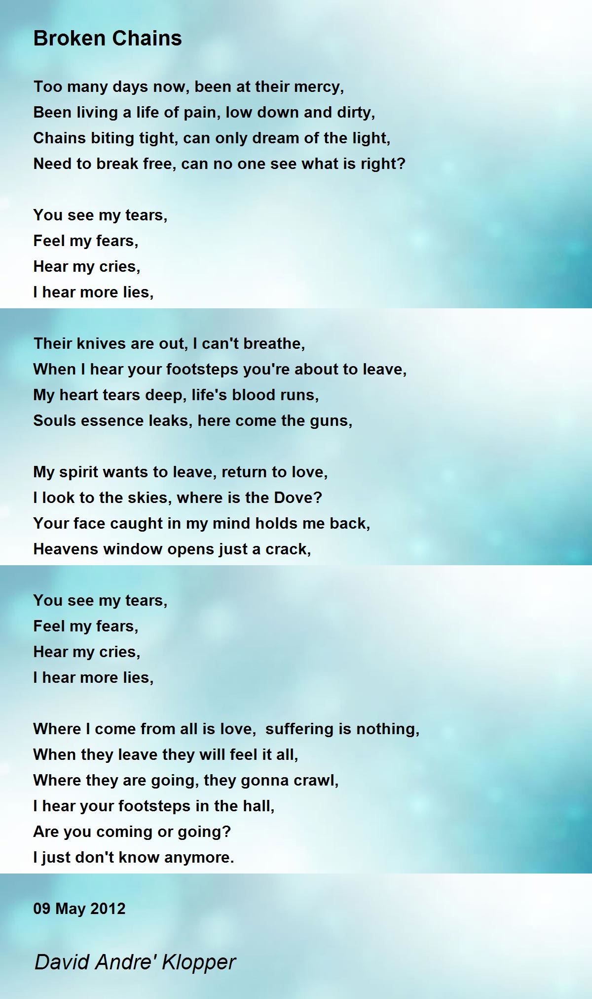 80 Broken Chain Poem Printable 9