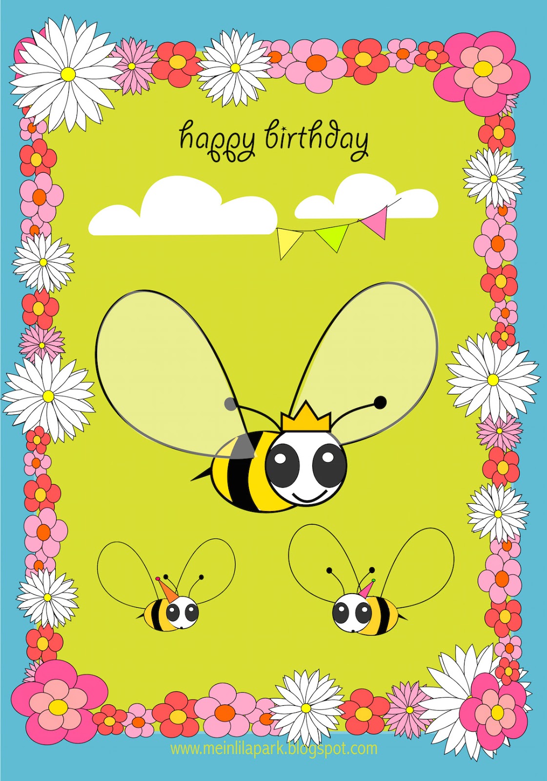 80 Foldable Free Printable Birthday Card 22