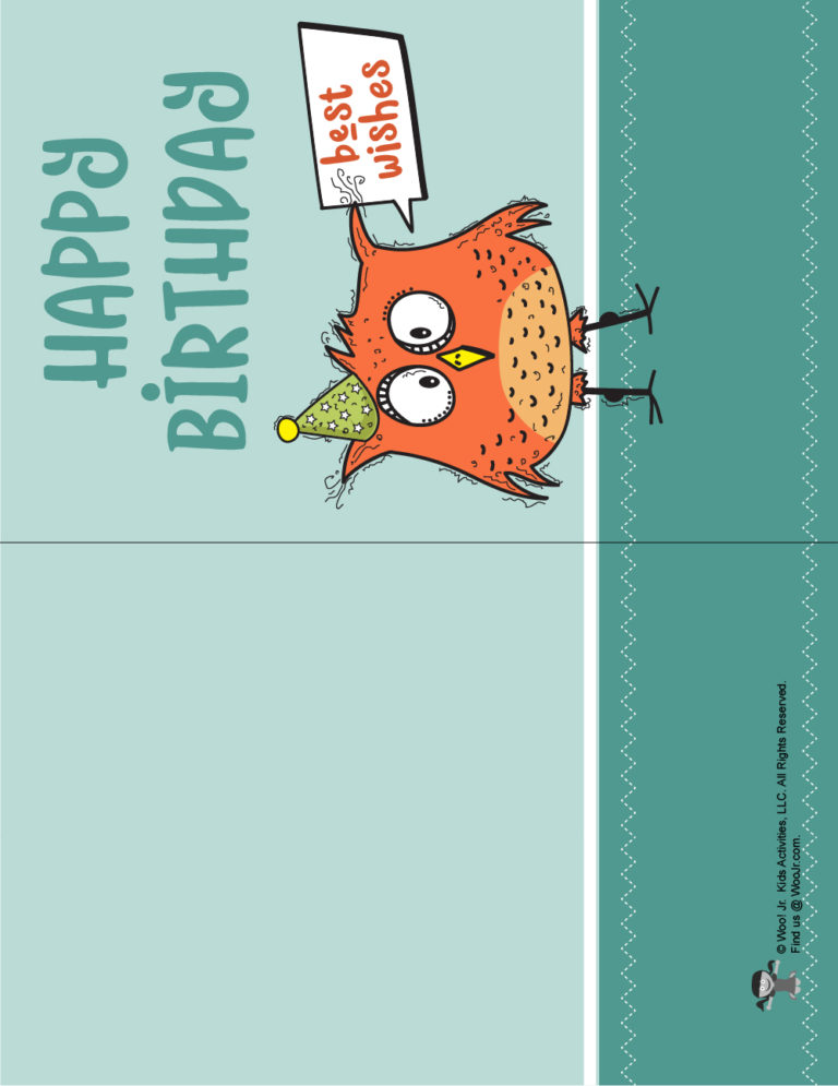 80 Foldable Free Printable Birthday Card 29