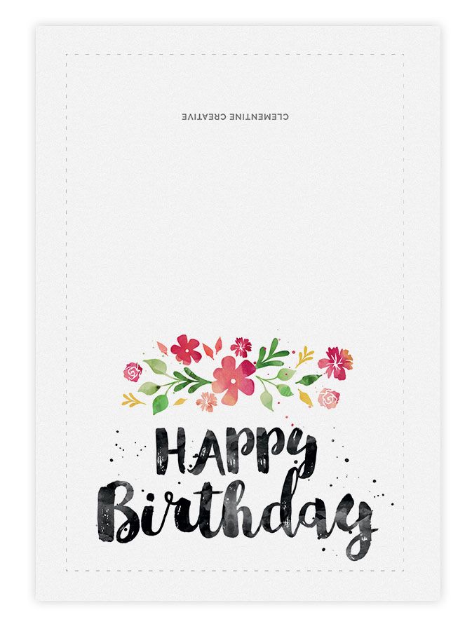 80 Foldable Free Printable Birthday Card 61