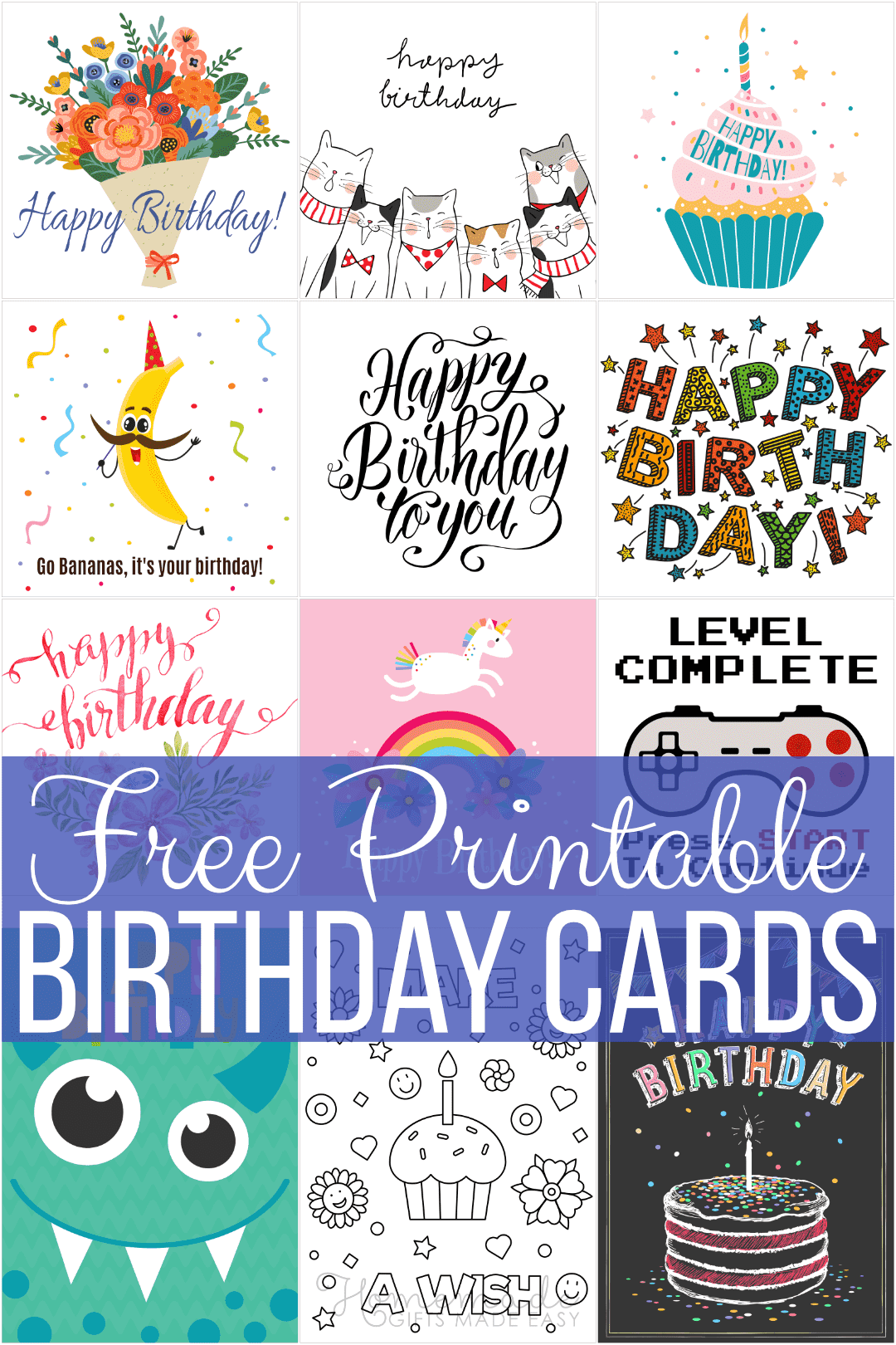 80 Foldable Free Printable Birthday Card 66
